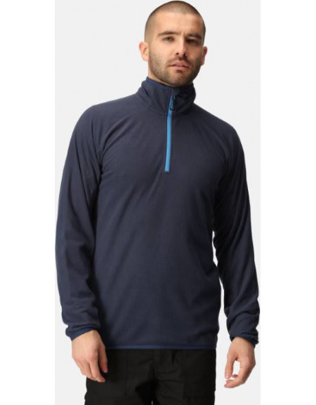 Fleece structurat cu 1/4 fermoar„Navigate”